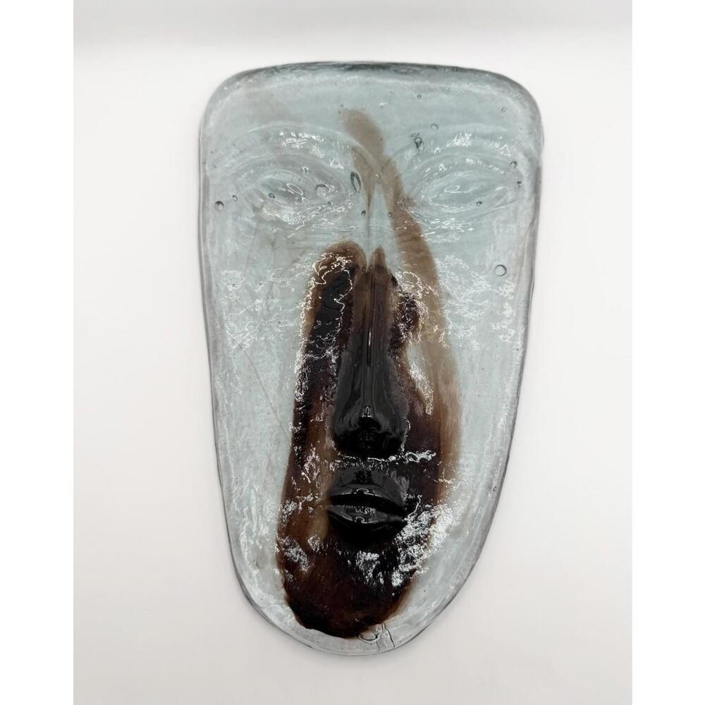 Art Skydreamer Purple Clear Glass Face Mask Sculpture Jaramillo Gabriel Rodolpho